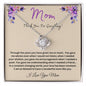 Mom Thank You For Everything Love Knot Necklace.