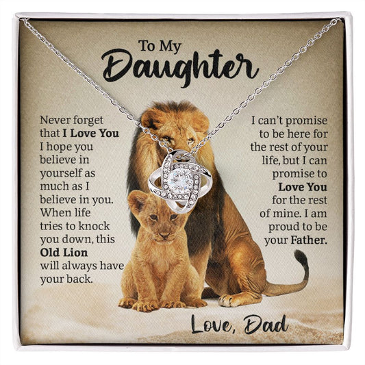 My Daughter |  This Old Lion - Love Knot Necklace